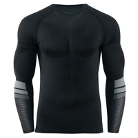 Prix d'usine OEM, vente chaude, rashguard personnalisé pour hommes, surf, spandex/polyester, séchage rapide et respirant, respectueux de l'environnement