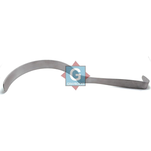 GRAYROCKS Rétracteur Deaver 180 mm en acier, instrument chirurgical manuel certifié CE Classe I pour la chirurgie générale - Product Image 1