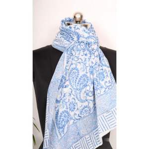 Paréo en coton à motif floral, imprimé au bloc à la main sur bois, teinture naturelle, très demandé, couvre-maillot de plage, sarong indien doux, vente en gros - Product Image 4