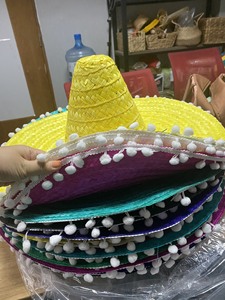 หมวกทรงโซมเบรโรสานมือจากเวียดนาม ลายทางหลากสีสัน สไตล์เม็กซิกัน เหมาะสำหรับธุรกิจ แฟชั่น ฤดูร้อน ชายหาด ท่องเที่ยว ตกปลา กีฬา - Product Image 5