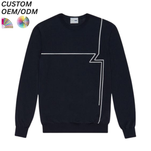 Sweat-shirt oversize uni délavé pour homme, style streetwear urbain décontracté, avec support OEM/ODM pour logo personnalisé de marque - Product Image 5