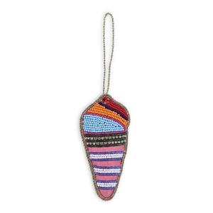 Strawberry Embroidery Seed Beaded Keychain Lightweight Keyring Fashionable Charm For Bag Gift Boho <b>Key</b> <b>Holder</b> Statement Piece - Product Image 5