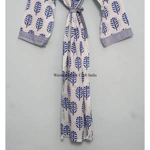 Kimono de Manga Larga 100% Algodón, Estilo Casual Otoñal, Ecológico, Transpirable, con Estampado Digital, Corte Regular, Aprox. 50 Pulgadas, Talla Única - Product Image 5