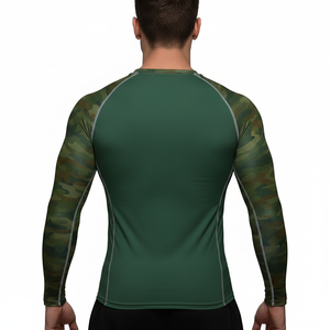 Wholesale 2026 Long Sleeve Quick Dry <b>Compression</b> <b>Shirt</b> Fully Sublimation Printed Rashguard Bjj Rash Guard MMA fighting <b>Shirt</b> - Product Image 2