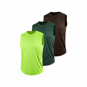 เสื้อกล้ามออกกำลังกายผู้ชายแบบขายส่งสั่งทำพิเศษ เนื้อผ้าระบายอากาศสำหรับเล่นกีฬาและฟิตเนส - Product Image 5