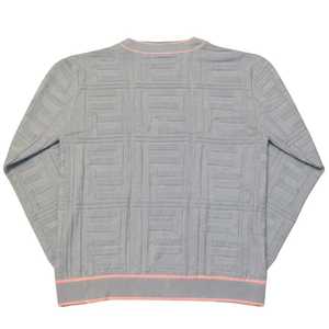 Cárdigan Azul Claro para Mujer, Suéter de Punto con Botones al Frente, Manga Larga, Estilo Casual para Oficina, Ribete en Contraste, Venta al Por Mayor OEM - Product Image 2