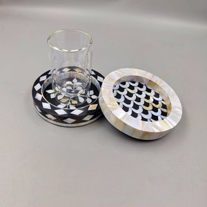 Handmade Square Mother Of Pearl Inlay Box Geometric Pattern Modern Decorative Storage Container - Product Image 5