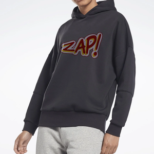 Sudadera con Capucha Oversize Beige para Hombre, Estilo Urbano, Manga Regular, Ajuste Holgado, Bolsillo Frontal, Logotipo Personalizado, Color Sólido, Invierno - Product Image 2