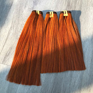 Haute qualité 100% vietnamien cheveux bruts Bundle couleur Orange clair os droit Super qualité en gros Extensions de cheveux humains - Product Image 3