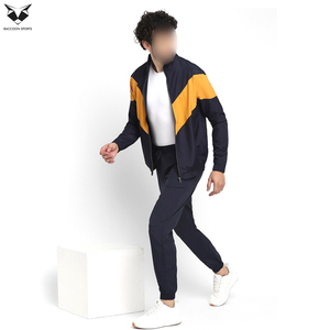Conjunto Deportivo de 2 Piezas para Hombre, Diseño Ligero con Cremallera Completa, Color Azul, Corte Ajustado, Alta Calidad, Buen Vendedor - Product Image 4