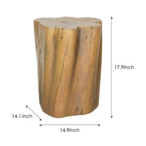 Sgabello per esterno in finto legno da 17,9 in legno, - Product Image 4