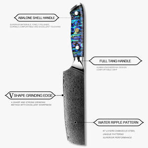 Ensemble de couteaux de chef en acier Damas de qualité supérieure, outils de cuisine professionnels avec manche en bois et emballage personnalisé - Product Image 4