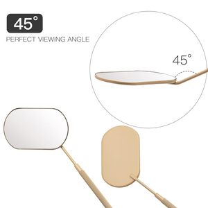 HD Eyelash Extension <b>Mirrors</b> Medical Grade Steel Beauty Tools Lash Artists OEM Private Label Lash <b>Mirrors</b> - Product Image 6