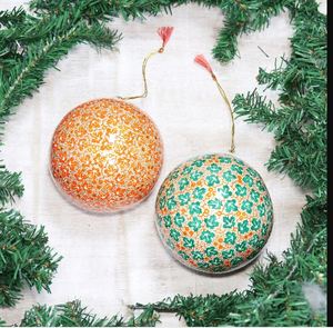 3-Pack 150mm (6) Extra <b>Large</b> Sphere Baubles Electroplating Plastic Shiny Matte Glitter Shatterproof Christmas Decoration - Product Image 2