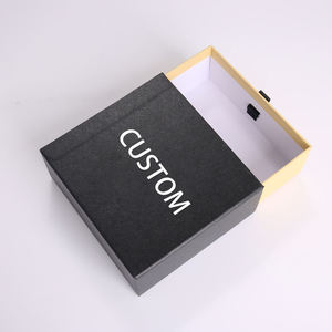 Custom Luxury <b>Pull</b> Box for Ring Rigid Paperboard <b>Drawer</b> Box with Logo Printing Matt Lamination Jewelry Packaging Box - Product Image 4
