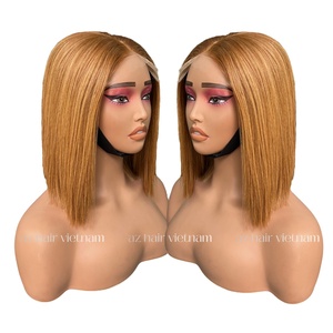 <b>Bob</b> Cut 2x4 2x6 Swiss Lace <b>Wigs</b> Human Hair Glueless Matching Skin Highlight AZ12 Color Top Wholesale Price Raw Hair <b>Wigs</b> - Product Image 1