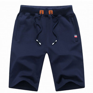 Pantalones Cortos Casuales Ligeros para Hombre, Cintura Media, Color Sólido, Cierre con Cordón Elástico, Secado Rápido, Transpirables, Poliéster/Algodón, para Adultos - Product Image 1