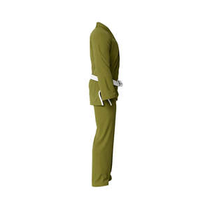 Kimono de Jiu-Jitsu Professionnel Blanc Uni 2026 – Kimono BJJ Personnalisé Bleu pour Hommes – Uniforme de Jiu-Jitsu Brésilien - Product Image 3