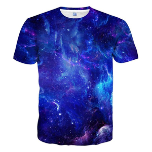 เสื้อยืดแขนสั้นผู้ชาย สีแดงดำ คอกลม ทรงปกติ สวมใส่สบาย พิมพ์ลายแบบซับลิเมชั่น ผ้าโพลีเอสเตอร์ 100% ถักทอ ป้องกันขนร่วง และแห้งเร็ว - Product Image 1