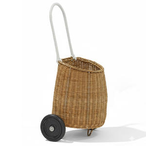 Bolsa de carrito de bebé pequeña y económica, de mimbre tejido, de alta calidad, tipo canasta. - Product Image 2