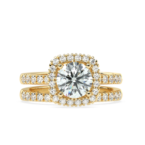 Anillo de Diamante Natural de 1.32 Quilates, Color H, Claridad VS1, Oro Blanco de 14 Quilates, 0.85g, Hecho a Mano con un Impresionante Diamante Incrustado - Product Image 1