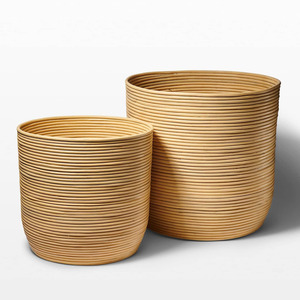 Macetas decorativas de ratán hechas a mano, macetas de suelo de primera elección, macetas para exhibir flores - Product Image 1