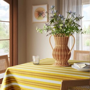 แจกันหวายสไตล์เรโทรพร้อมหูจับ แจกันทอมือแบบวินเทจสำหรับวางบนพื้น/โต๊ะ สำหรับใส่ดอกไม้ ของตกแต่งบ้าน ของขวัญวันครบรอบแต่งงาน - Product Image 3