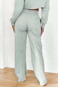 Pantalones Deportivos de Felpa Personalizados al por Mayor, Nueva Moda de Invierno, Cálidos, de Color Sólido, de Algodón, de Cintura Media, de Secado Rápido y Transpirables para Mujer - Product Image 2