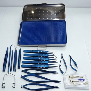 Juego de Instrumentos Quirúrgicos Oftálmicos de Titanio para Cataratas Oculares, 21 Piezas, con Caja de Almacenamiento - Product Image 3