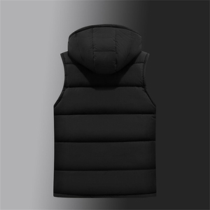 Custom Puffer Vest Warm Winter Casual Clothes <b>Padded</b> Waistcoat Waterproof Outdoor Street Wears Hooded Puffer Vests Gilets - Product Image 4