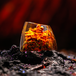 Keycaps Artisanat Forêt Mystique, Keycaps Artisanat Personnalisé, Keycaps Anime Mignons, Keycaps Verts, Ensemble de Keycaps, Keycaps en Bois - Product Image 4