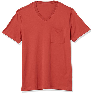 Camiseta con Cuello en V para Hombre, 100% Algodón, 180 GSM, Precio al por Mayor, con Logotipo Personalizado, Lisa, Hecha a Medida - Product Image 6