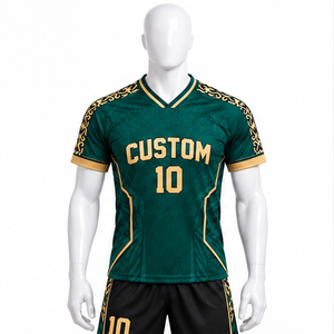 Vente en gros de maillots de football d'équipe nationale 100% polyester, ensemble de maillots de football par sublimation, uniforme de football personnalisé pour hommes, short à séchage rapide - Product Image 3