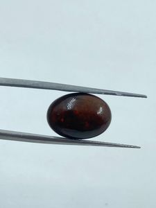 Opale de feu naturelle de couleur rouge de qualité supérieure, forme ovale pour la fabrication de bijoux, 4,90 carats, 11x15 mm - Product Image 4