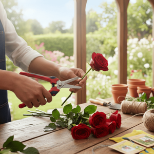 Tijeras para Recolección de Frutas de 7.5 Pulgadas, Acero Inoxidable, Herramienta de Poda para Jardín - Product Image 1