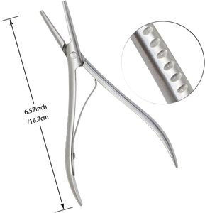 Pinzas para Extensiones de Cabello de Acero, Solución para Remover Queratina y Adhesivos, para Desenganchar Fácilmente las Trenzas - Product Image 5