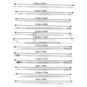Juego de Herramientas Manuales Premium de 12 Piezas de Acero Inoxidable de Doble Punta para Tallado de Cera, 30 Posiciones de Mordaza, Arcilla Polimérica Clase I - Product Image 4