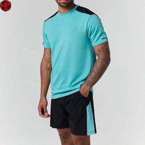 Conjunto de Camiseta y Pantalones Cortos Deportivos Personalizados con Logotipo OEM, Ropa Deportiva Informal de Poliéster y Elastano - Product Image 1