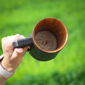 Taza de Cerveza de Madera Hecha a Mano, Estilo Rústico Vintage, Taza de Madera Ecológica con Asa, Diseño Clásico, Accesorio para Bar en Casa, Taza para Beber - Product Image 2