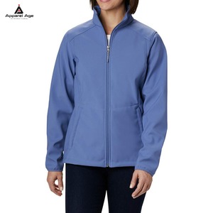 Wholesale Custom logo Blank <b>Women</b> Oversized Nylon Zip up <b>Jacket</b> Lightweight Windbreaker Streetwear Casual for Outerwear - Product Image 1