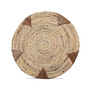 Sous-plats ronds tissés en jacinthe d'eau à prix abordable, style bohème, en jonc de mer naturel, décoration de table, dessous de verre, fabriqués au Vietnam - Product Image 1