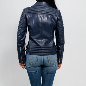Chaqueta de Cuero para Mujer, a la Moda, de Alta Calidad, Diseño Único, Color Personalizado, 100% Cuero Puro - Product Image 3
