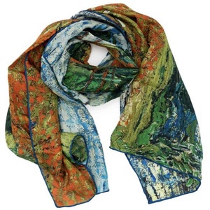 Écharpe d'été en soie et mousseline, personnalisable avec logo, pour femme, longue, élégante, de luxe, légère, faite à la main, douce pour la peau, autres foulards - Product Image 3