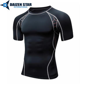 Camiseta de Compresión para Hombre, Manga Corta, Antibacteriana, UPF50+, Secado Rápido, Transpirable |   Impresión Personalizada |   Suministro al por Mayor de MMA - Product Image 5