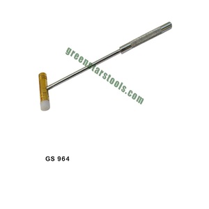 Martillo de latón y fibra con mango metálico, doble cara, que no daña, herramientas de joyería para orfebres, herramienta manual duradera |   N.° de artículo GS-964 - Product Image 1