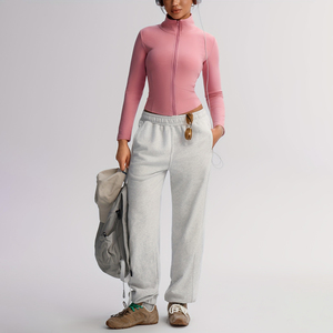 New Style 2026 Fashion Spandex Long Sleeve Breathable Lightweight <b>Yoga</b> <b>Jacket</b> Workout Gym Clothing - Product Image 1