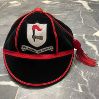 Premium Kadife Havlu Kumaşlı Onur Şapkası Özel Nakış Harfli Logo OEM Toptan Snapback Mezuniyet Akademik Unisex Ayarlanabilir
