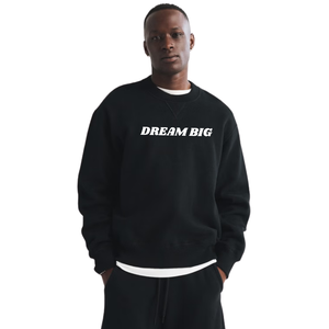 Sweat-shirt à col rond noir personnalisé pour homme, logo minimaliste sur la poitrine, streetwear, fabricant de vêtements à marque privée OEM, fournisseur en gros - Product Image 1