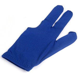 Two Finger Snooker Gloves Silicone Textured Palm Breathable Polyester Back Velcro Strap Pool Cue - Product Image 2