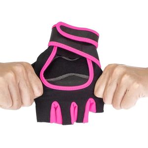 Pink Trim Women Half Finger Fitness <b>Gloves</b> Padded Breathable Gym Workout Lightweight <b>Training</b> Gear for <b>Weight</b> Lifting Custom - Product Image 5